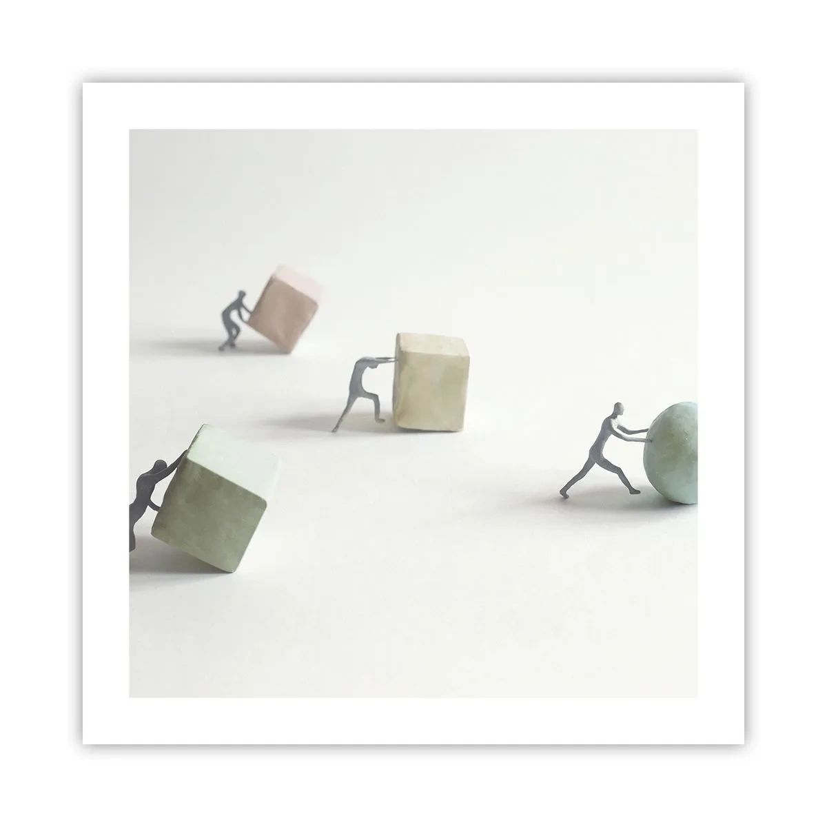 Affisch - Livet leker - 50x50 cm