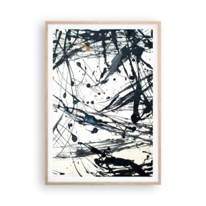 Affisch i ram av ljusek - Med eller utan någon mening? - 70x100 cm