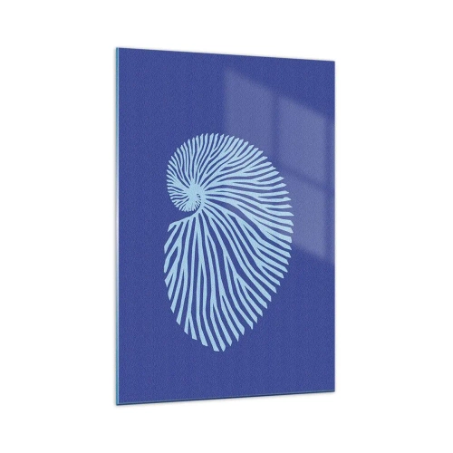 Glastavla - Bild på glas - Födelse av ett skal - 70x100 cm