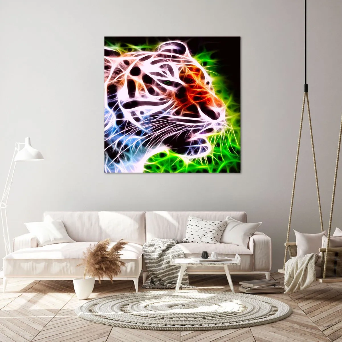 Canvastavla - Bild på duk - Farlig stämning - 70x70 cm