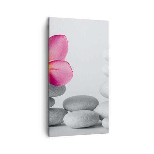 Canvastavla - Bild på duk - Sten på sten och på stenen... - 45x80 cm