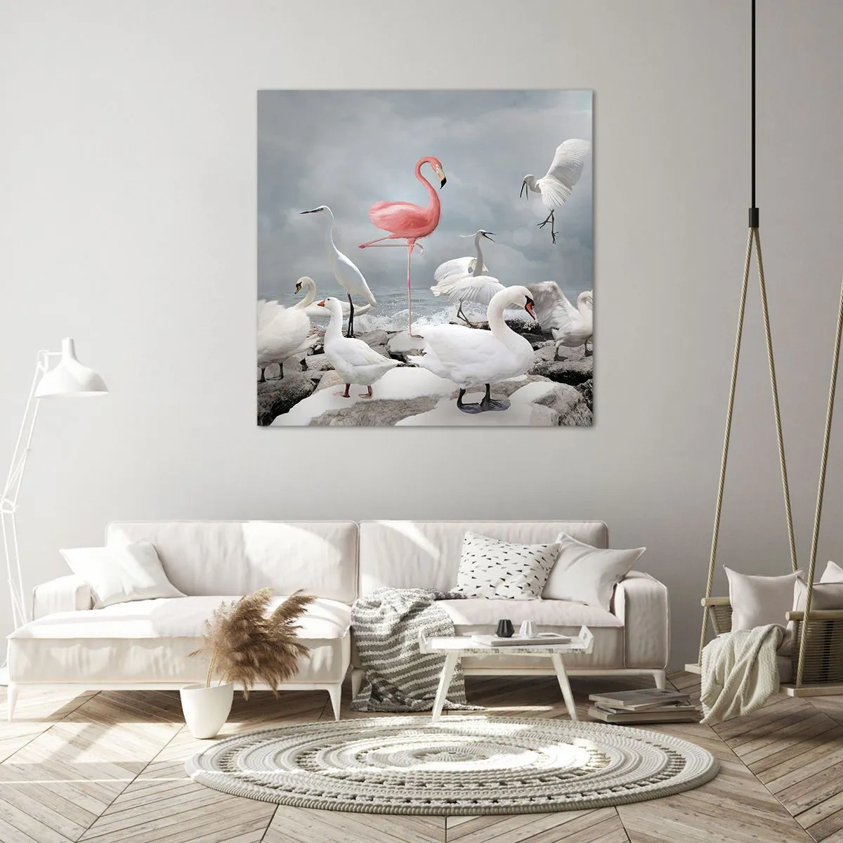 Canvastavla - Bild på duk - Hur har jag hamnat här? - 40x40 cm