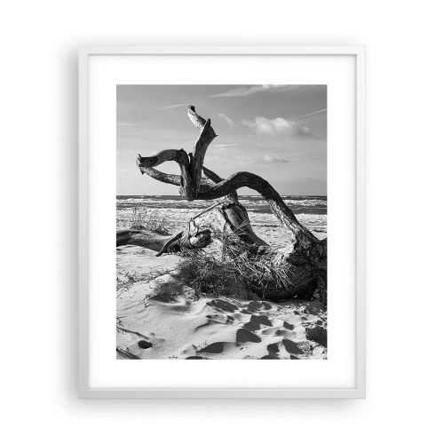 Affisch i vit ram - Havets skulptur - 40x50 cm