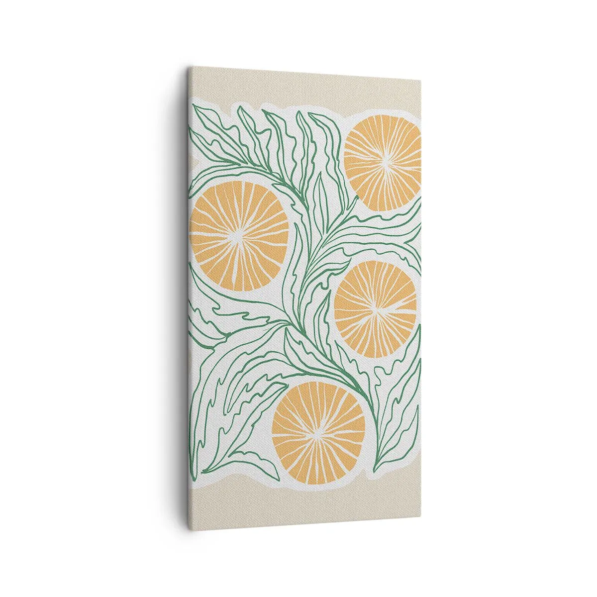 Canvastavla - Bild på duk - Etniskt med en touch av abstraktion - 45x80 cm