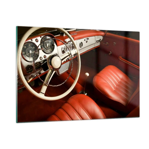 Glastavla - Bild på glas - Lyx i vintage stil - 120x80 cm