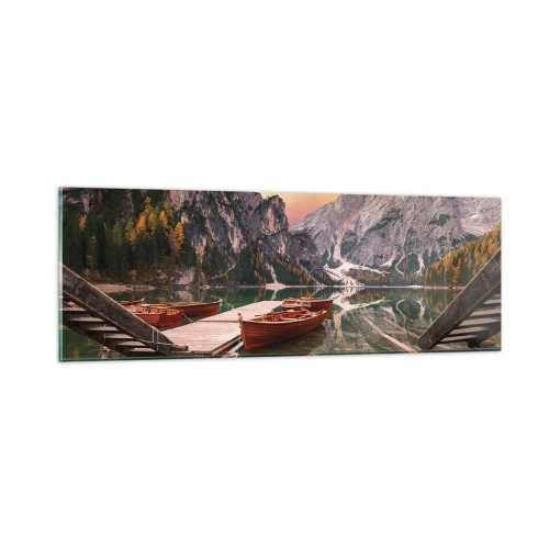 Glastavla - Bild på glas - Dagens löfte - 90x30 cm