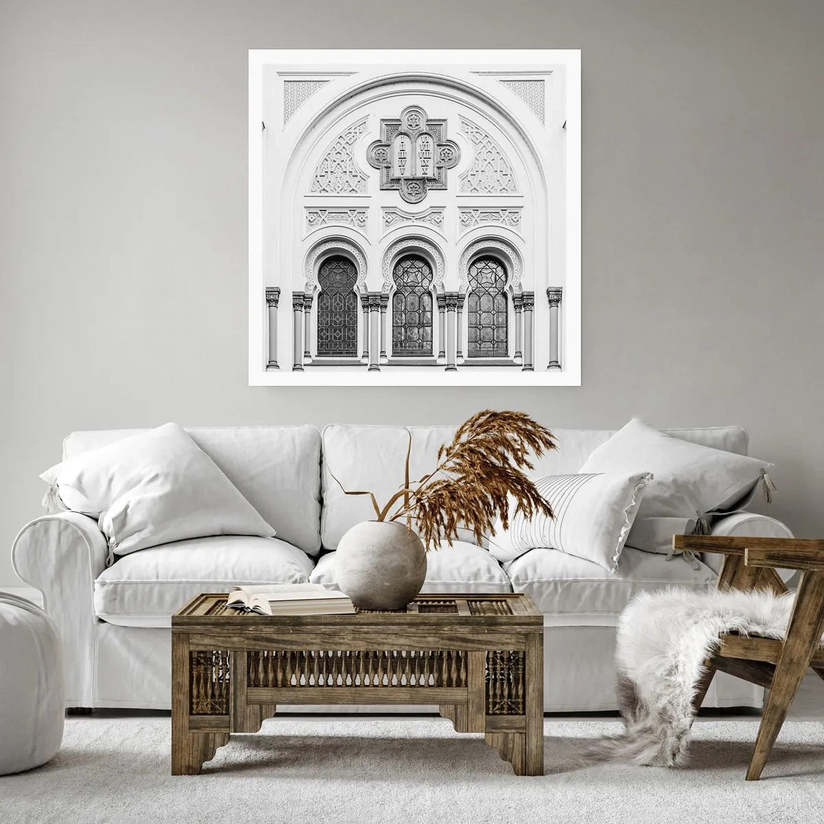 Affisch - På gränsen mellan kulturer - 40x40 cm