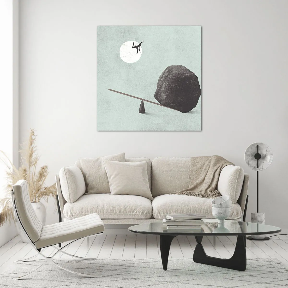 Glastavla - Bild på glas - Uppfylld dröm - 40x40 cm