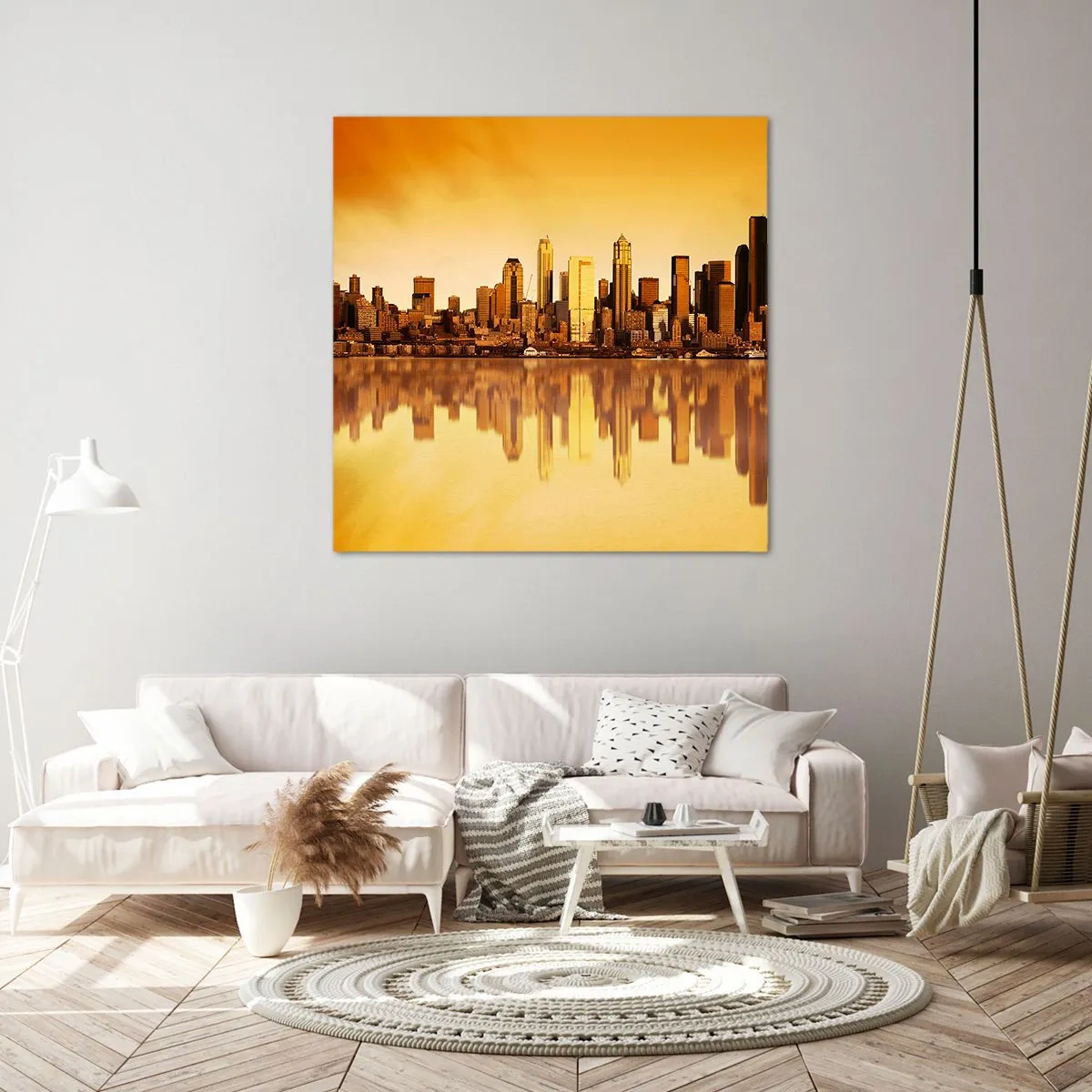 Canvastavla - Bild på duk - Metropolens tystnad - 40x40 cm