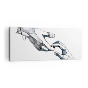 Canvastavla - Bild på duk - God gest - 100x40 cm