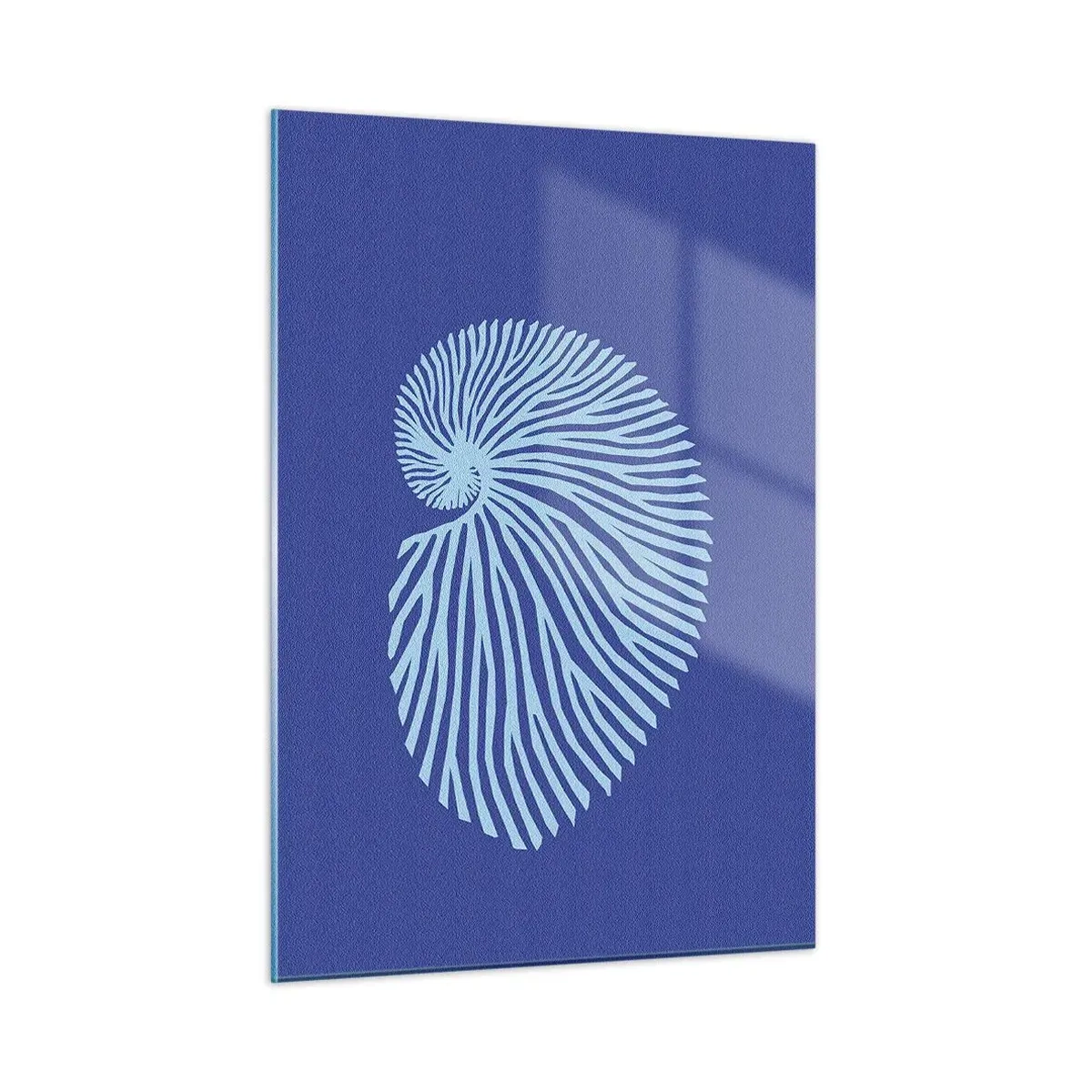 Glastavla - Bild på glas - Födelse av ett skal - 50x70 cm