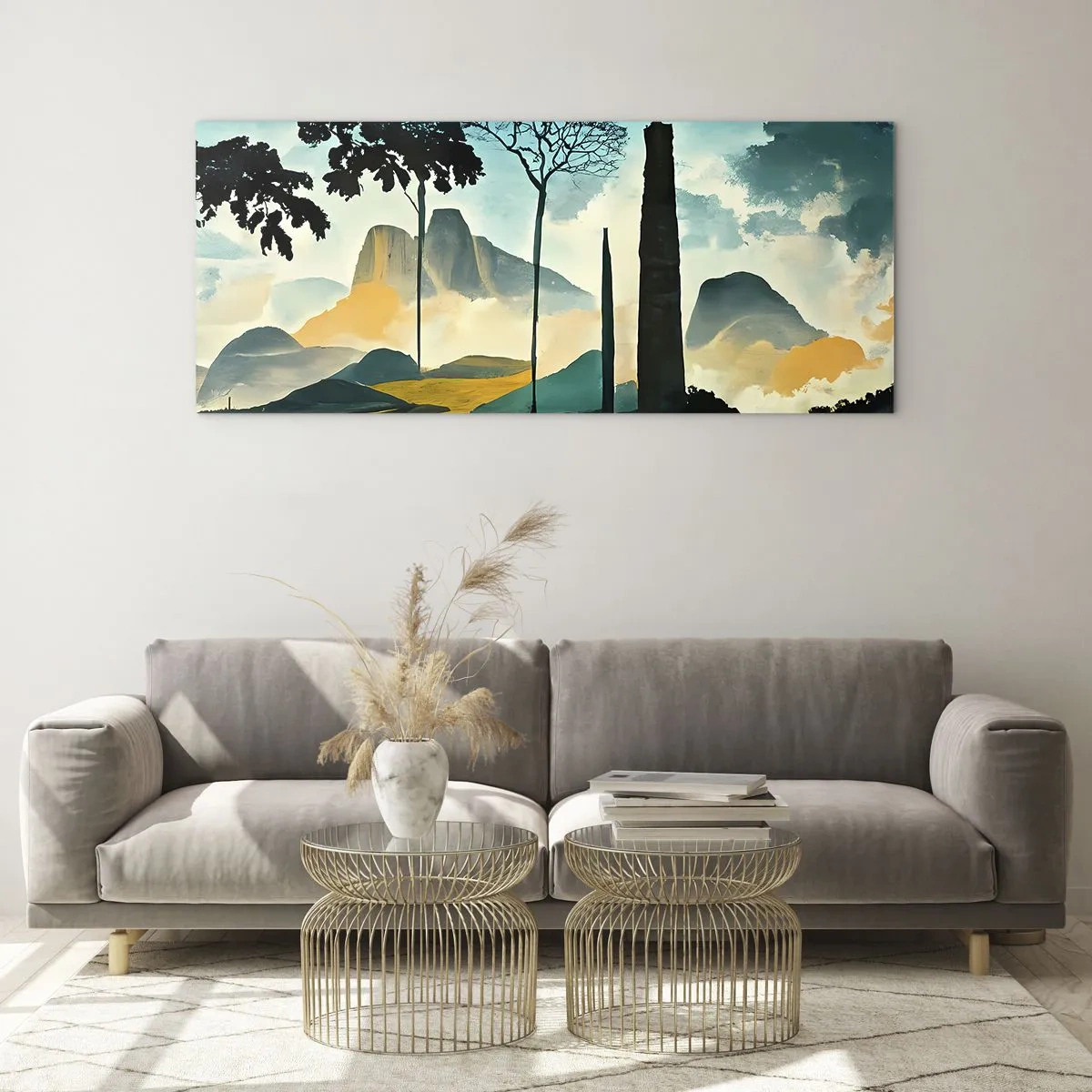 Glastavla - Bild på glas - Fortfarande högre och högre - 120x50 cm