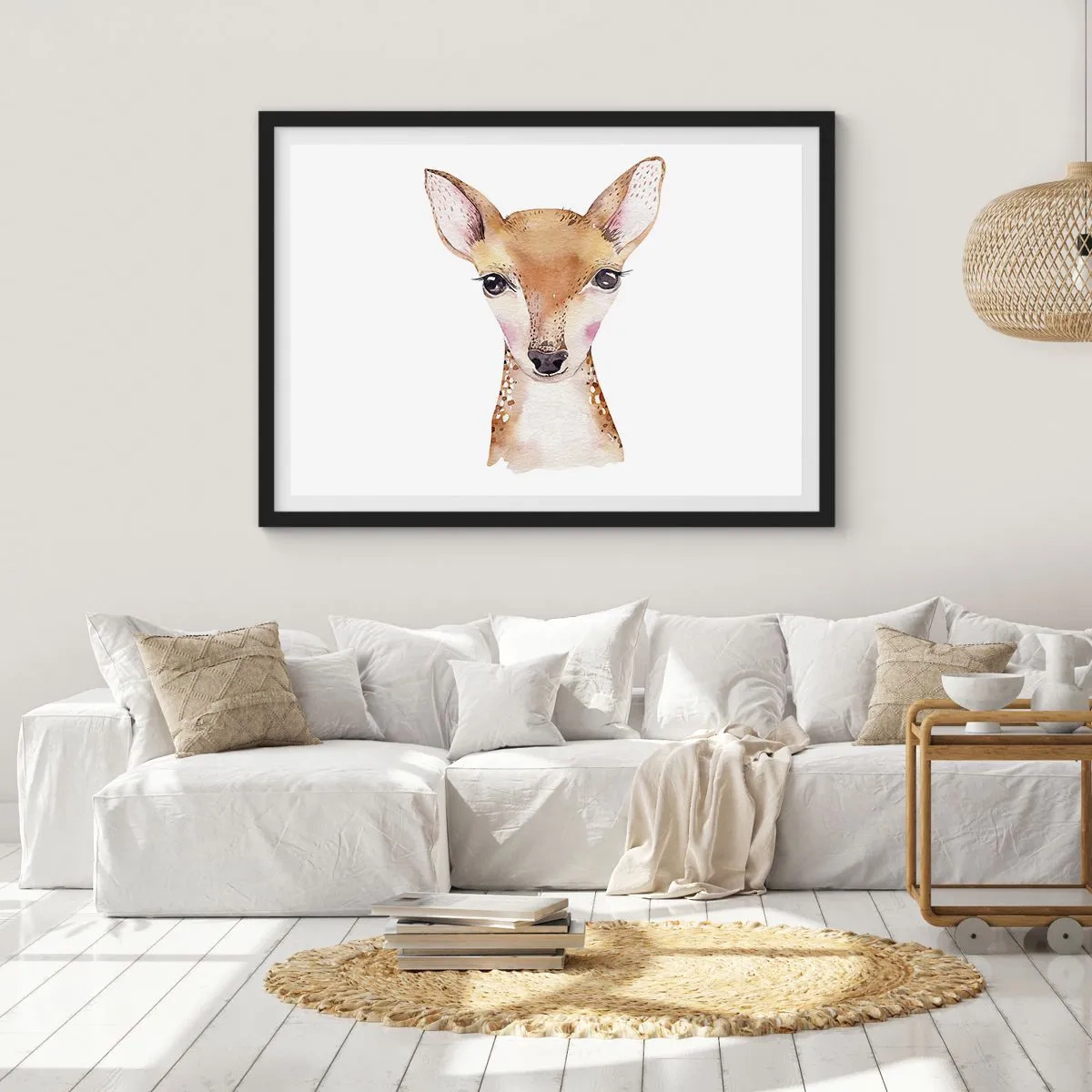 Affisch i svart ram - Oskuldens natur - 91x61 cm