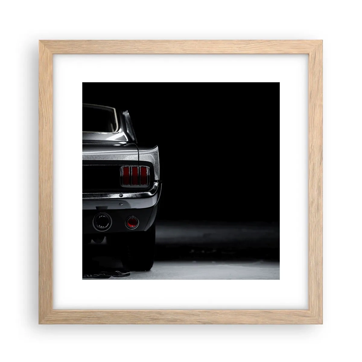 Affisch i ram av ljusek - Klassisk charm - 30x30 cm