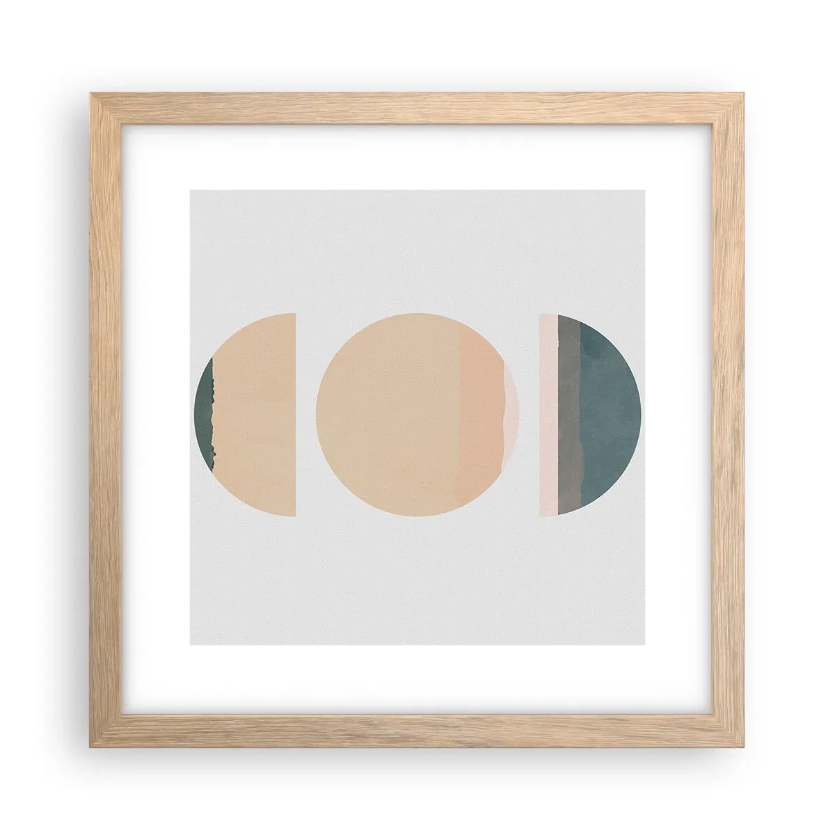 Affisch i ram av ljusek - Hjul efter hjul - 30x30 cm