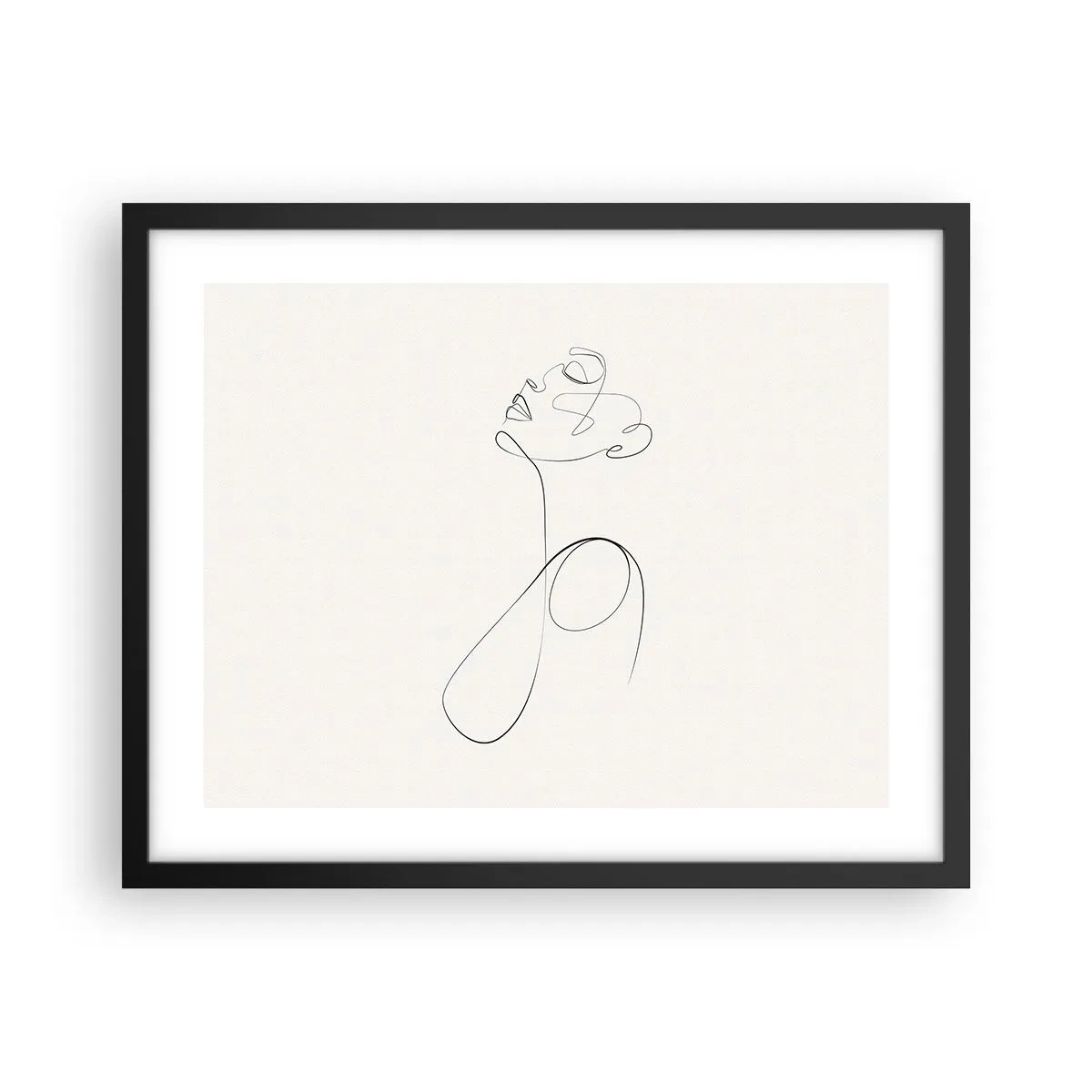 Affisch i svart ram - Förvirrad i drömmarna - 50x40 cm