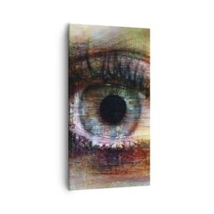 Canvastavla - Bild på duk - Man kan titta in i själen - 55x100 cm