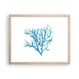 Affisch i ram av ljusek - Marin filigran - 50x40 cm