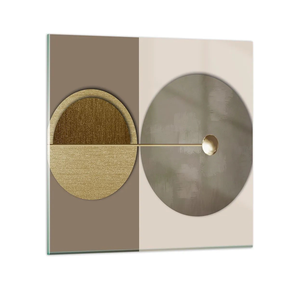 Glastavla - Bild på glas - Perfekt balans - 50x50 cm