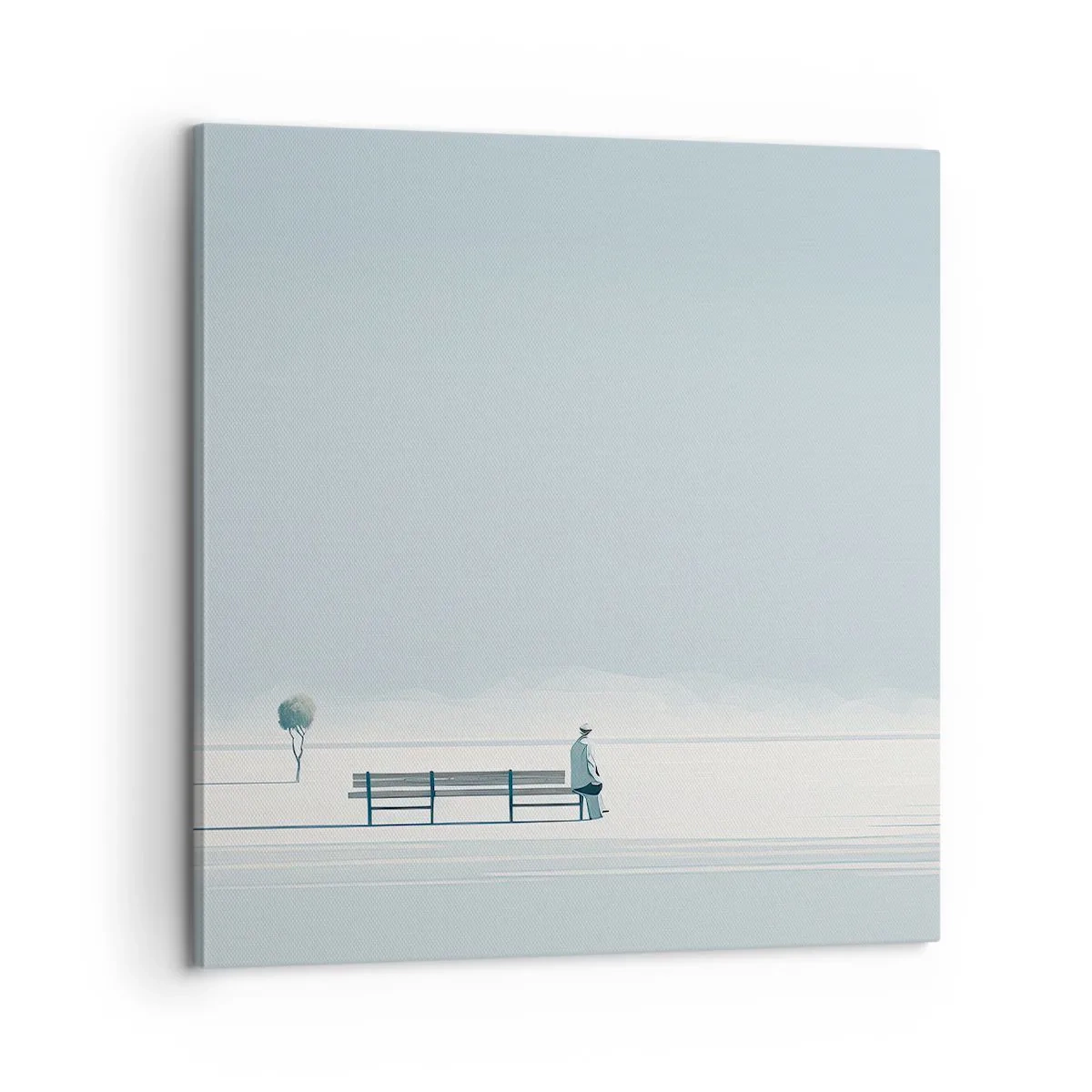 Canvastavla - Bild på duk - Ja, jag väntar. - 60x60 cm