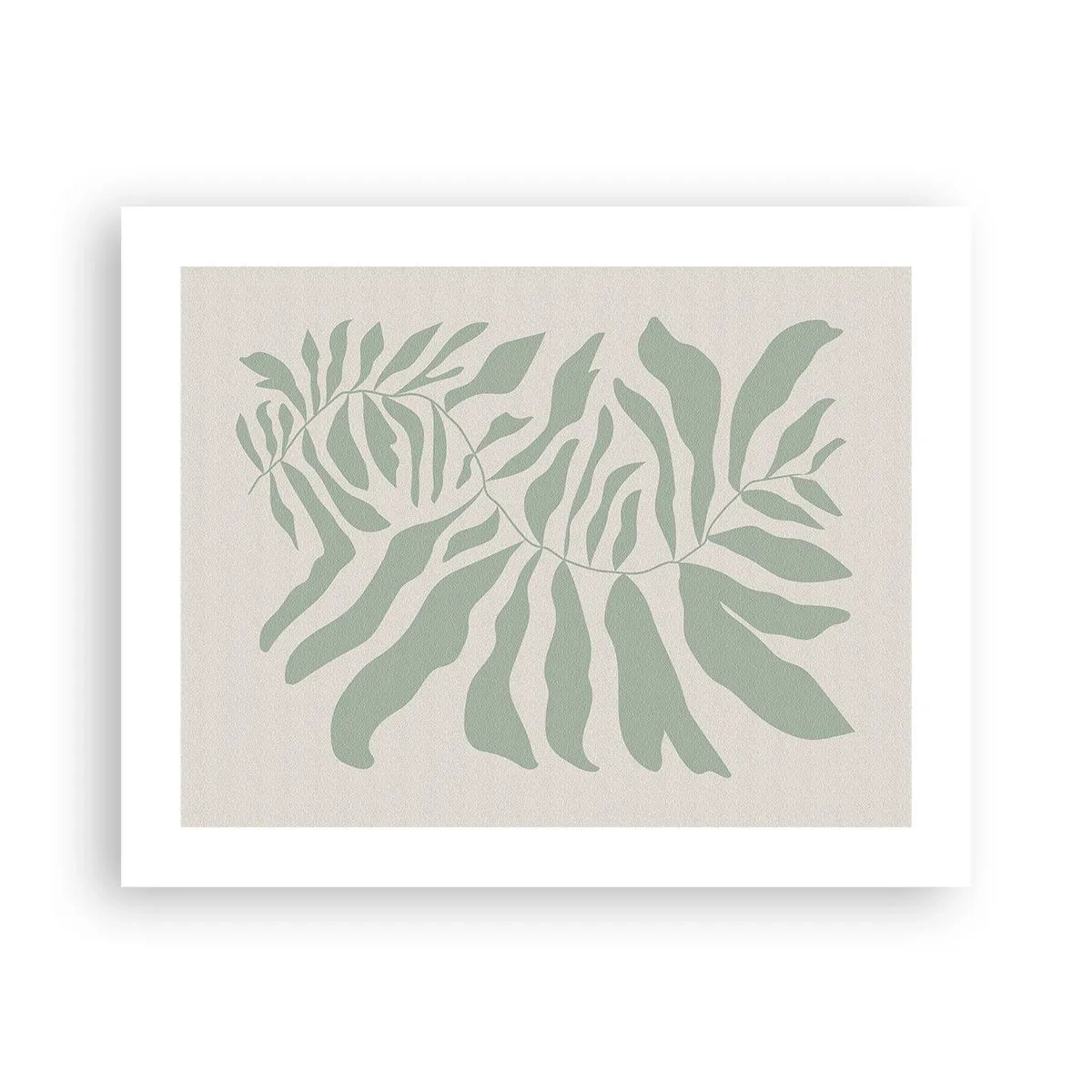 Affisch - Smaragdgrön gren - 50x40 cm