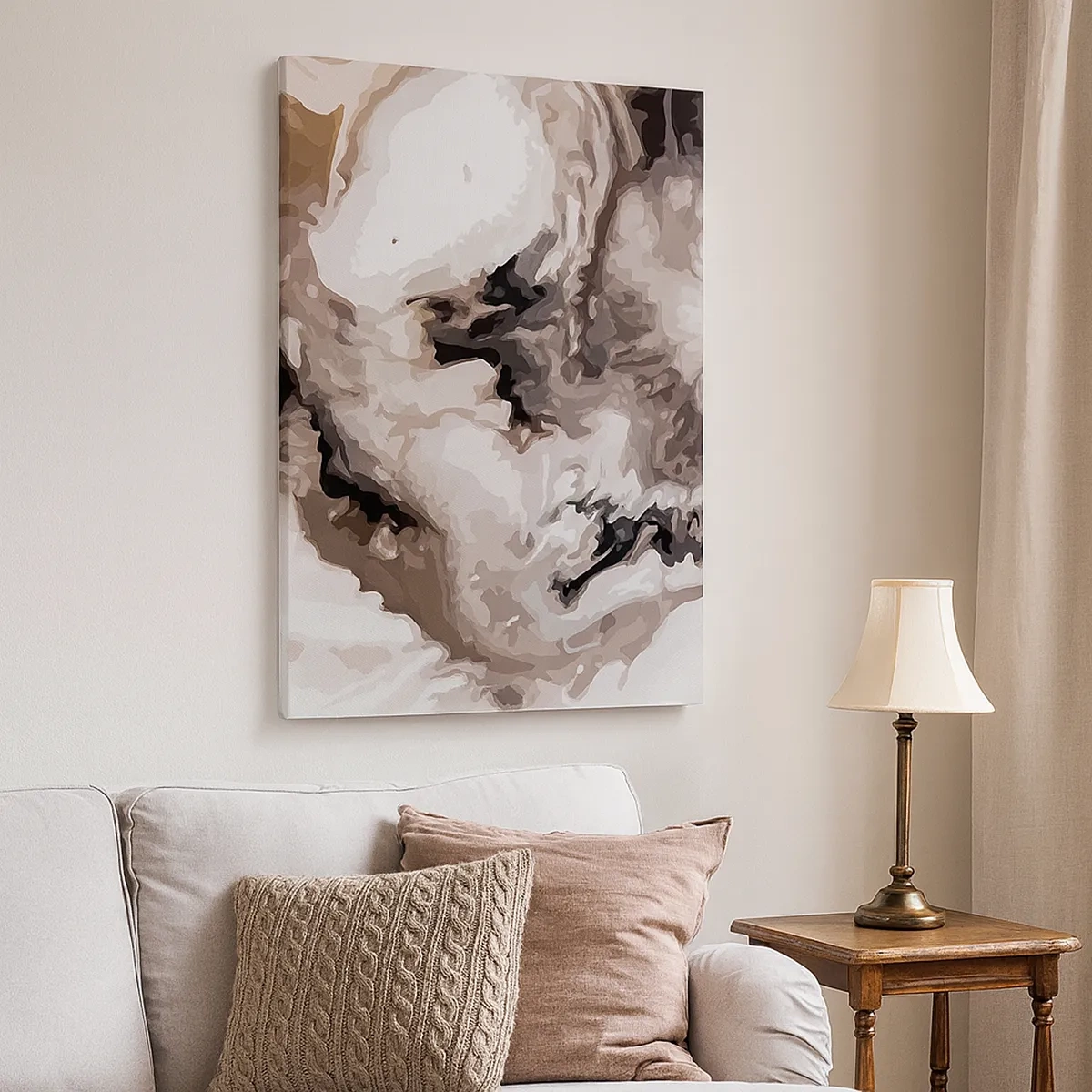 Canvastavla - Bild på duk - En galax födelse - 50x70 cm