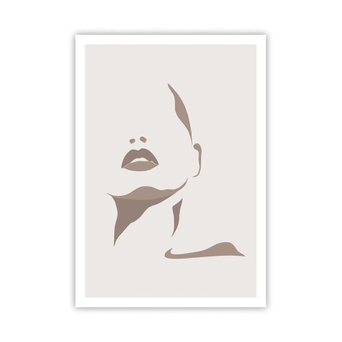 Affisch - Skapad av ljus och skugga - 70x100 cm