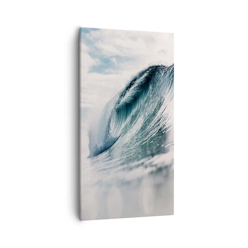 Canvastavla - Bild på duk - Vattentopp - 55x100 cm