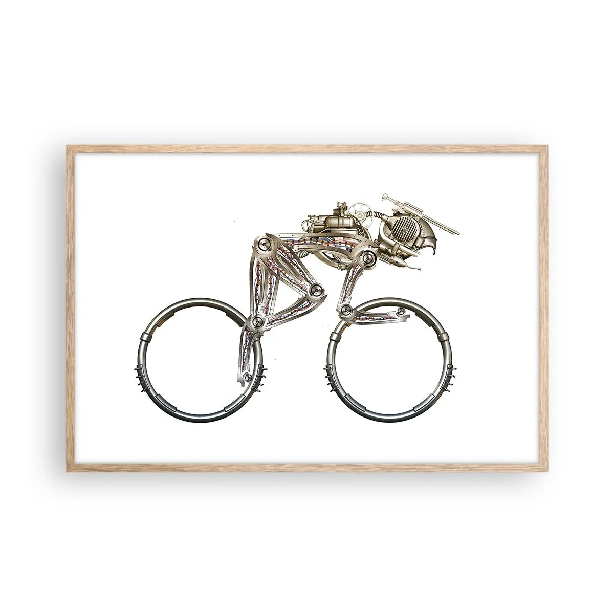 Affisch i ram av ljusek - Underbar maskin - 91x61 cm