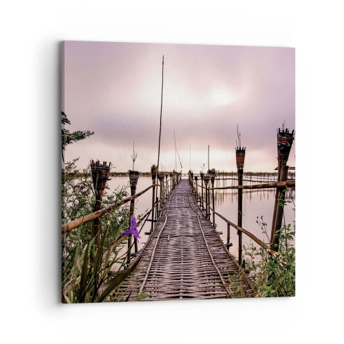 Canvastavla - Bild på duk - Asiens lugn och tystnad - 70x70 cm