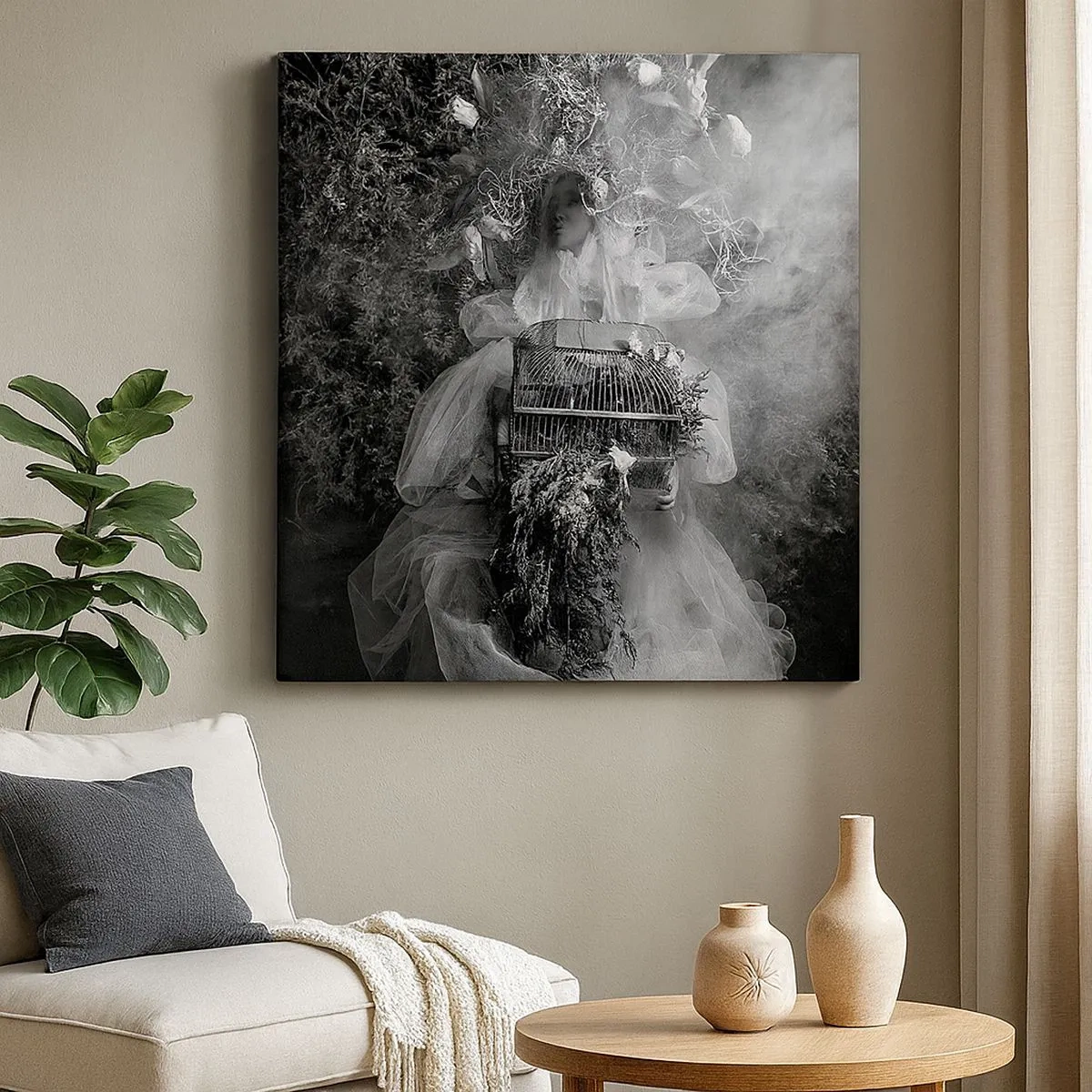 Canvastavla - Bild på duk - Bara Moder - Natur - 30x30 cm