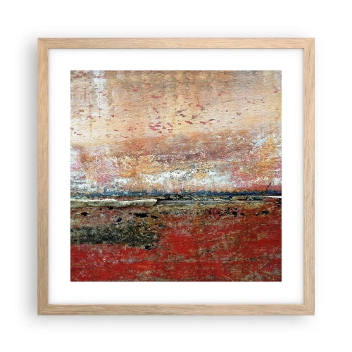 Affisch i ram av ljusek - Kanske är det havet - 40x40 cm