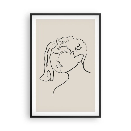 Affisch i svart ram - Och enighet har blivit - 61x91 cm