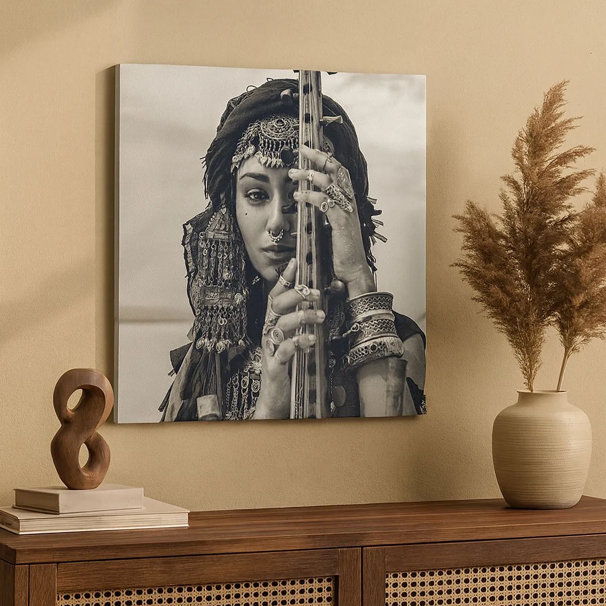 Canvastavla - Bild på duk - Bara Orientens musik - 30x30 cm