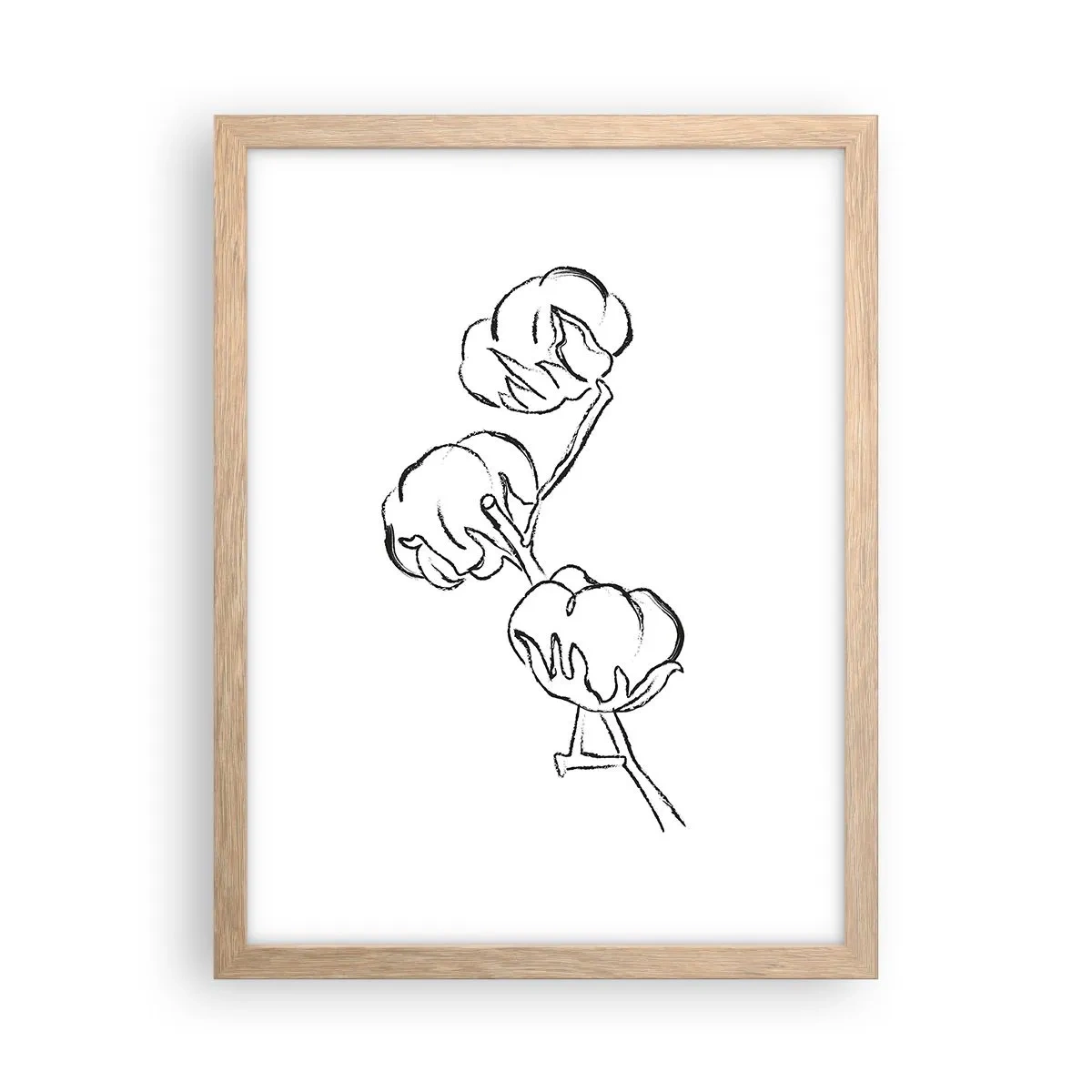 Affisch i ram av ljusek - Bomullsdun - 30x40 cm