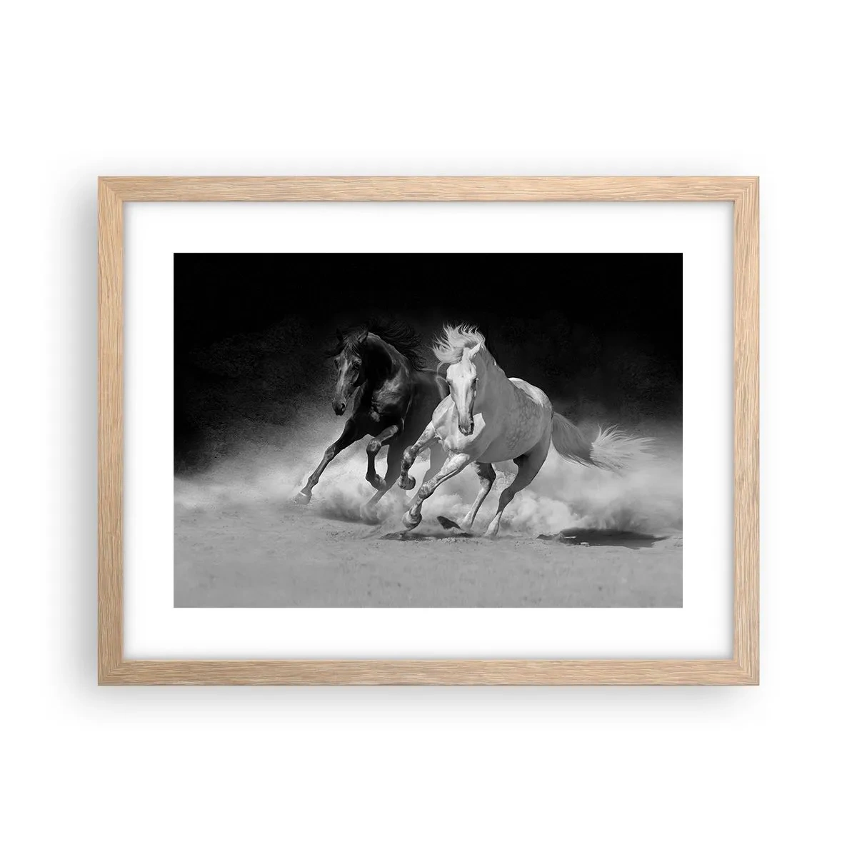 Affisch i ram av ljusek - Frihetens galopp - 40x30 cm