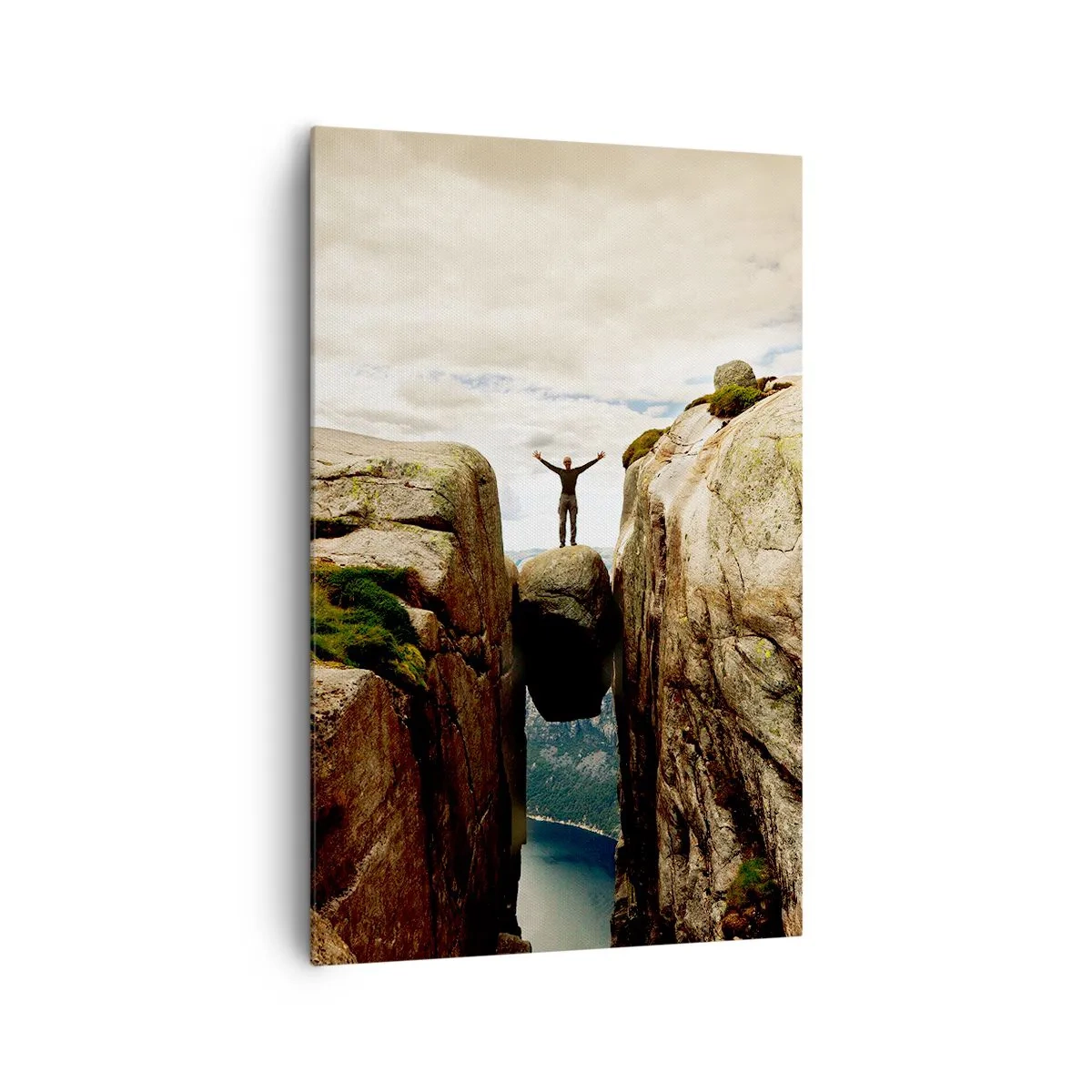 Canvastavla - Bild på duk - Hur jag mår?! - 80x120 cm