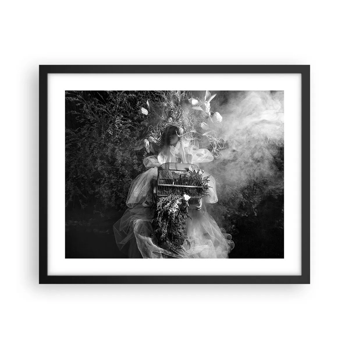 Affisch i svart ram - Bara Moder - Natur - 50x40 cm