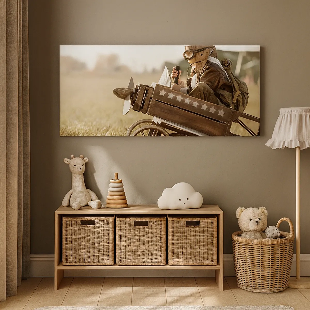 Canvastavla - Bild på duk - Stort mot drömmarna - 30x30 cm