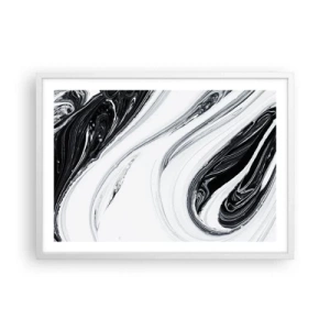 Affisch i vit ram - Motsatskombination - 70x50 cm