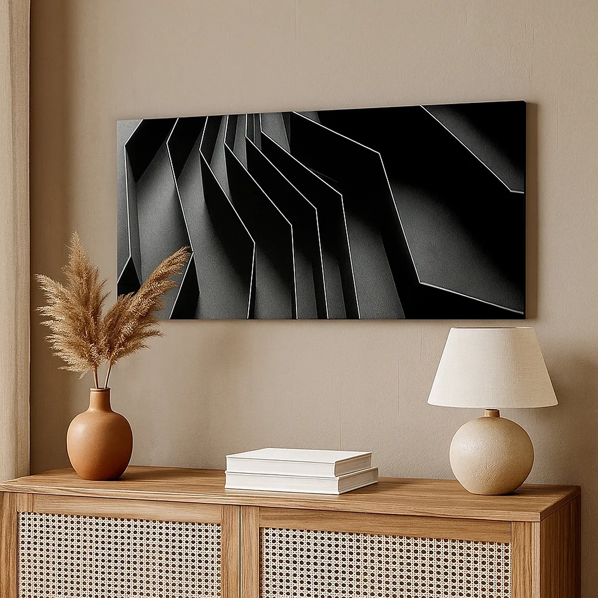 Canvastavla - Bild på duk - Rumslig ordning - 30x30 cm