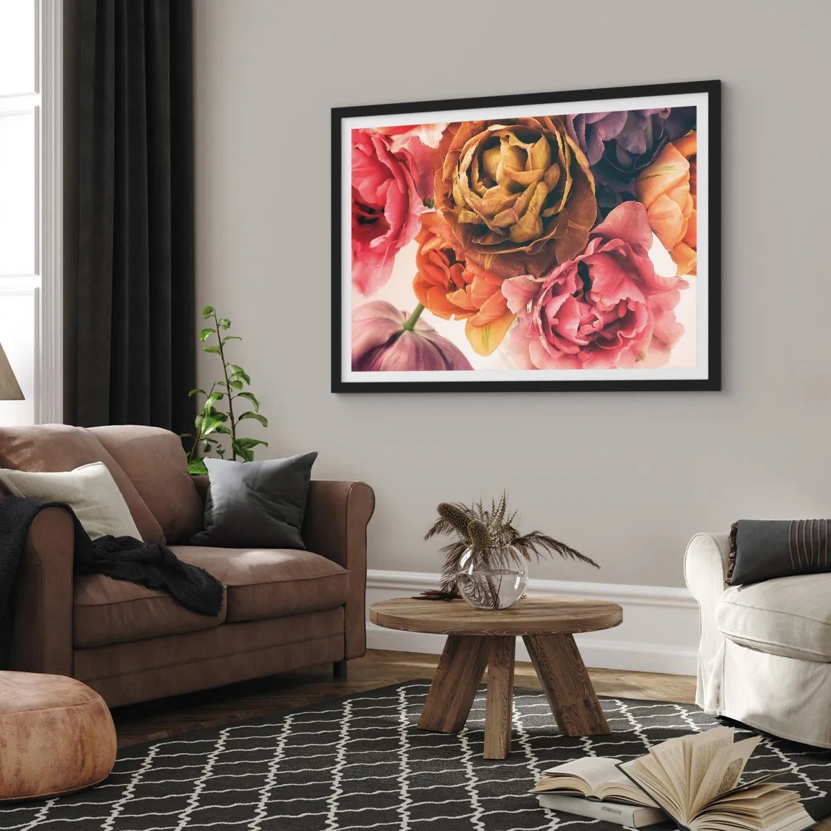Affisch i svart ram - Livets högtid - 70x50 cm