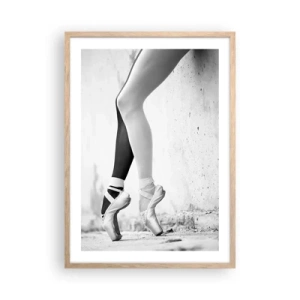 Affisch i ram av ljusek - Ballerina, voila! - 50x70 cm