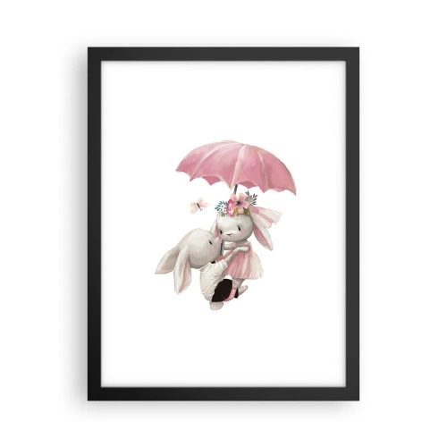 Affisch i svart ram - Det är just kärlek - 30x40 cm