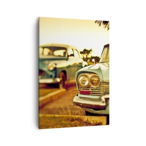 Canvastavla - Bild på duk - Vi väntar och ser - 50x70 cm