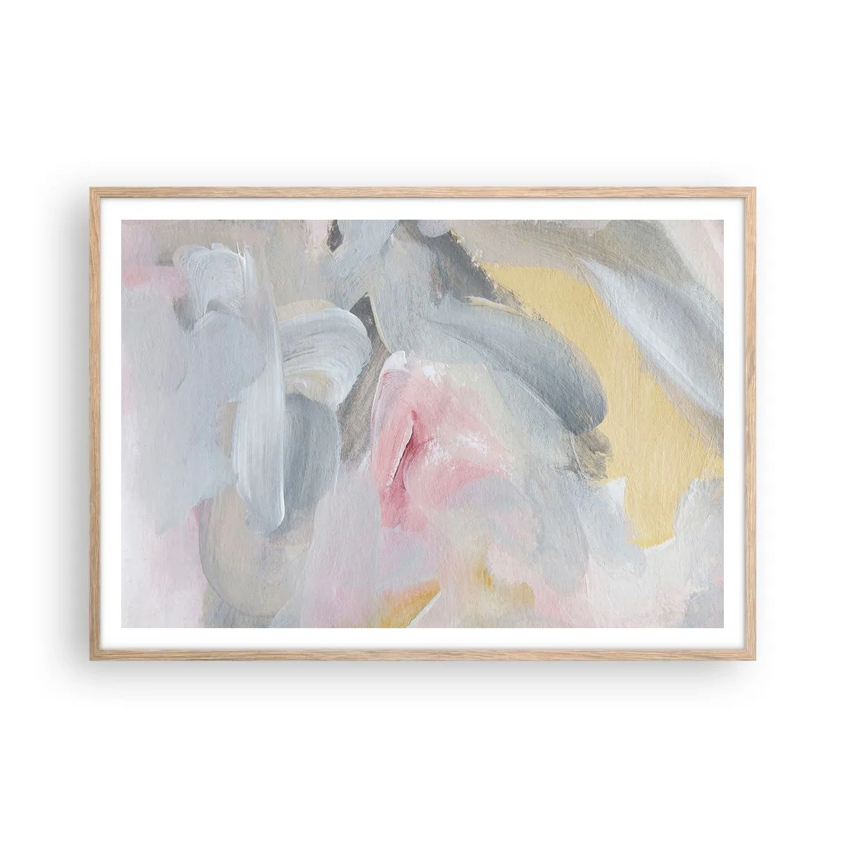 Affisch i ram av ljusek - I en pastellfärgad värld - 100x70 cm