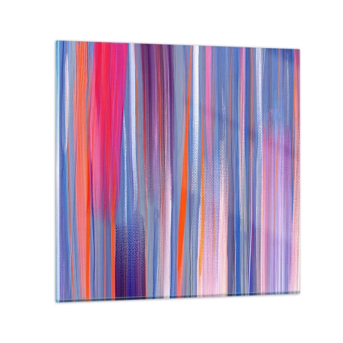 Glastavla - Bild på glas - Uppstigning i regnbåge - 30x30 cm
