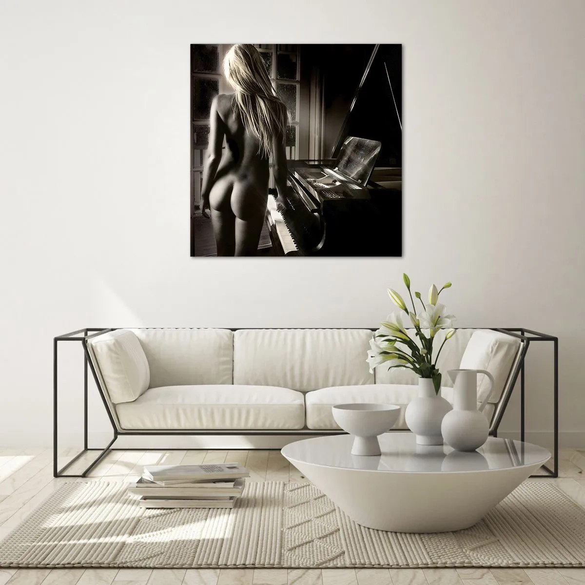 Glastavla - Bild på glas - Perfekt kvällsharmoni - 60x60 cm