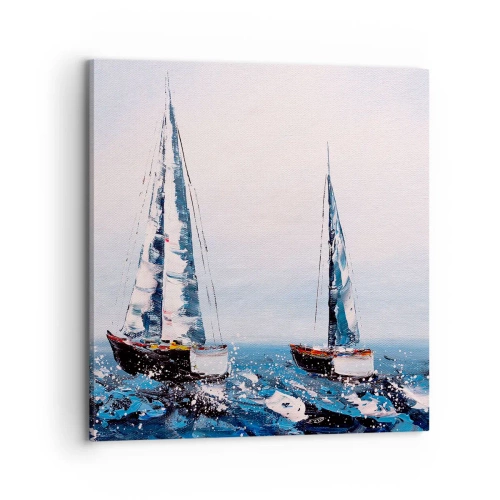 Canvastavla - Bild på duk - Vindens broderskap - 70x70 cm