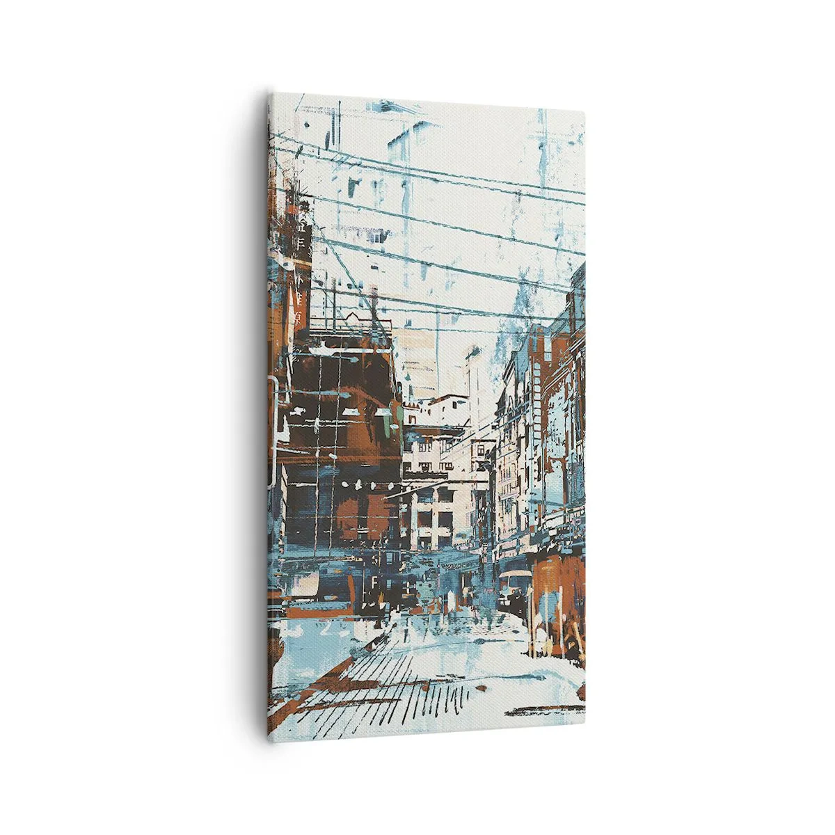 Canvastavla - Bild på duk - Igenkänd stadsled - 55x100 cm